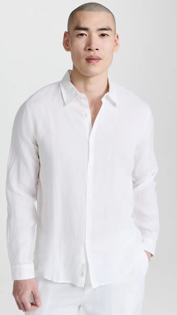 Onia Air Linen Long Sleeve Shirt | Thumbnail 2
