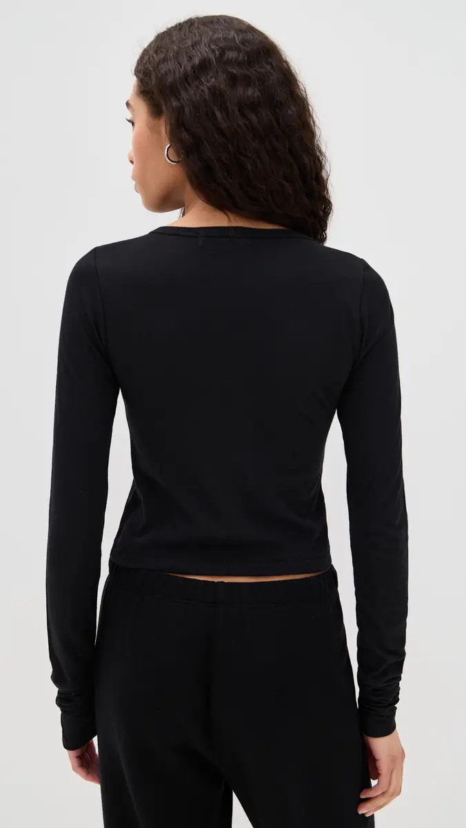 ÉTERNE Long Sleeve Baby Tee | Thumbnail 3