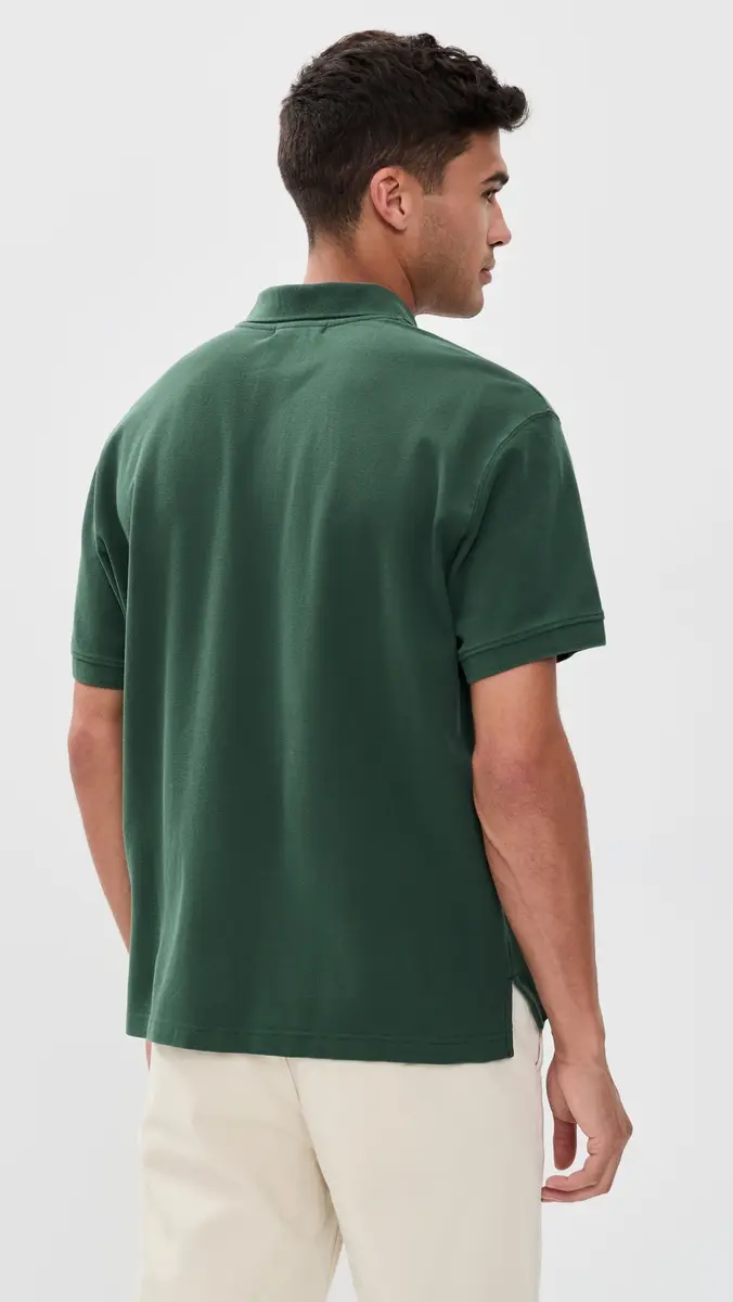Alex Mill Ryan Short Sleeve Pique Polo | Thumbnail 4 Alex Mill Ryan Short Sleeve Pique Polo | Thumbnail 4