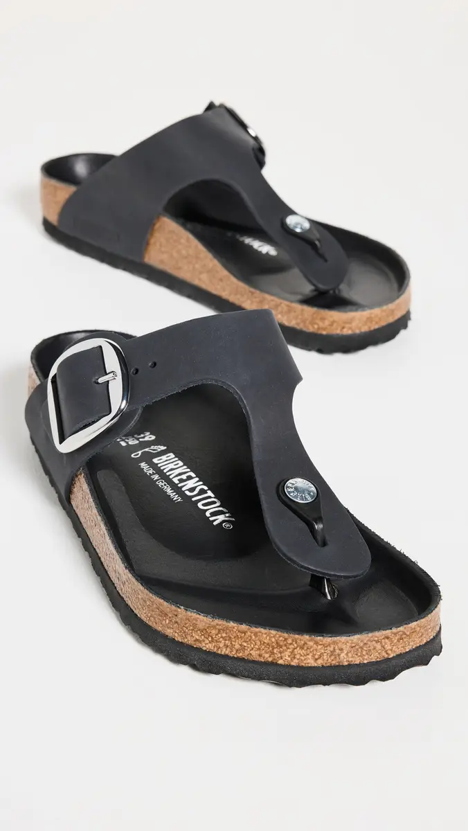 Birkenstock Gizeh Big Buckle Sandals Black | Thumbnail 5 Birkenstock Gizeh Big Buckle Sandals Black | Thumbnail 5