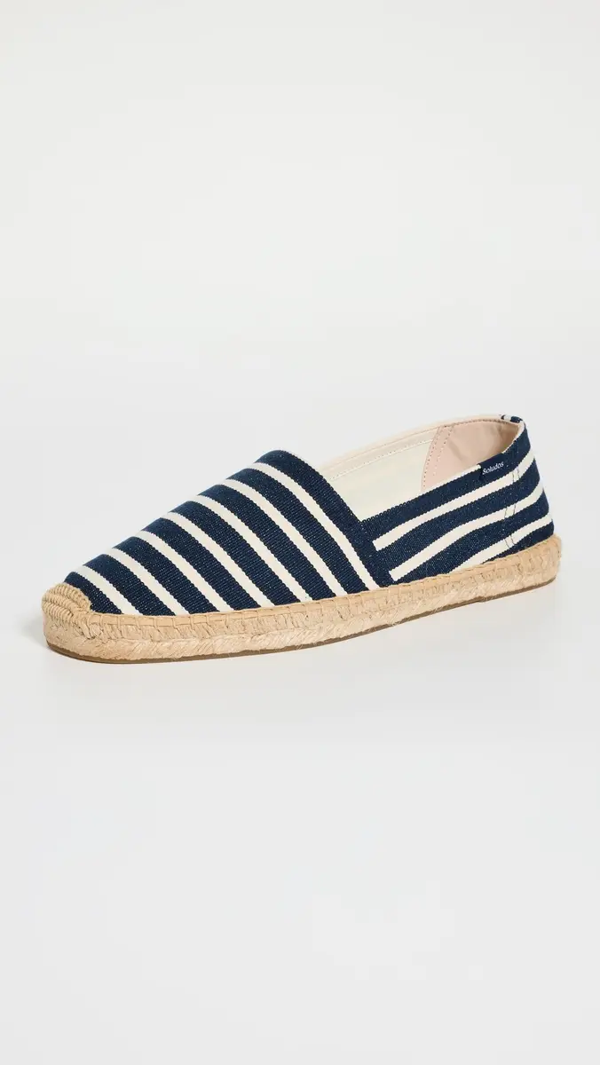 Soludos Striped Slip On Espadrilles Dark Navy/ | Thumbnail 2