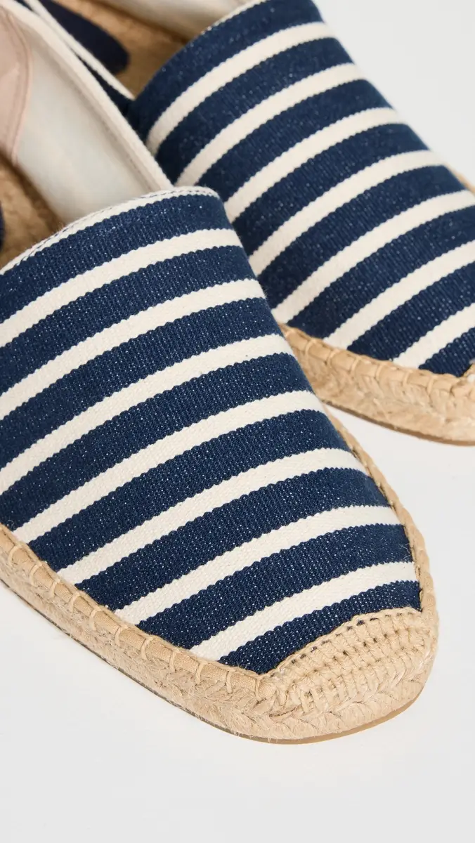 Soludos Striped Slip On Espadrilles Dark Navy/ | Thumbnail 5