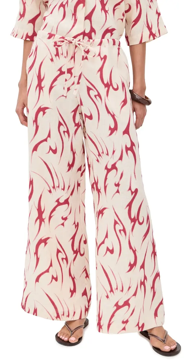 OAS Tribalo Luma Trousers Red | Image 1 OAS Tribalo Luma Trousers Red | Image 1