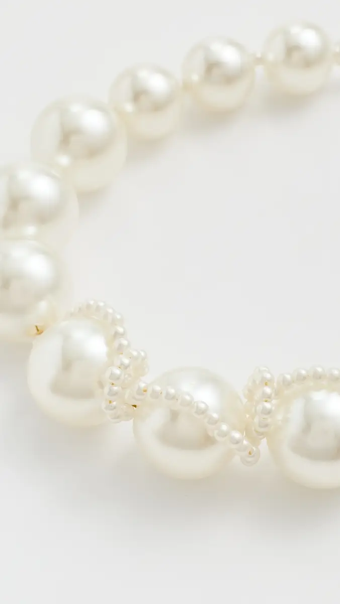 Completedworks Large Faux Pearl Necklace Brass/18k Gold Plated One Size | Thumbnail 4 Completedworks Large Faux Pearl Necklace Brass/18k Gold Plated One Size | Thumbnail 4