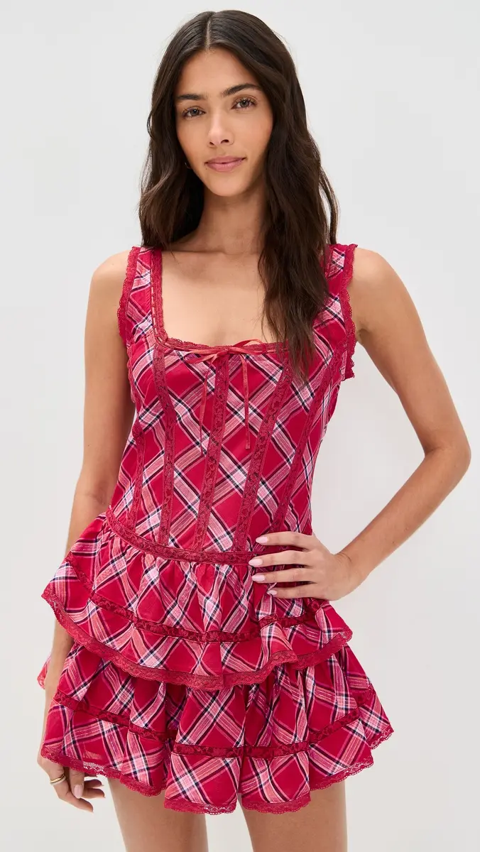LoveShackFancy Torres Dress Cherry Jubilee | Thumbnail 2