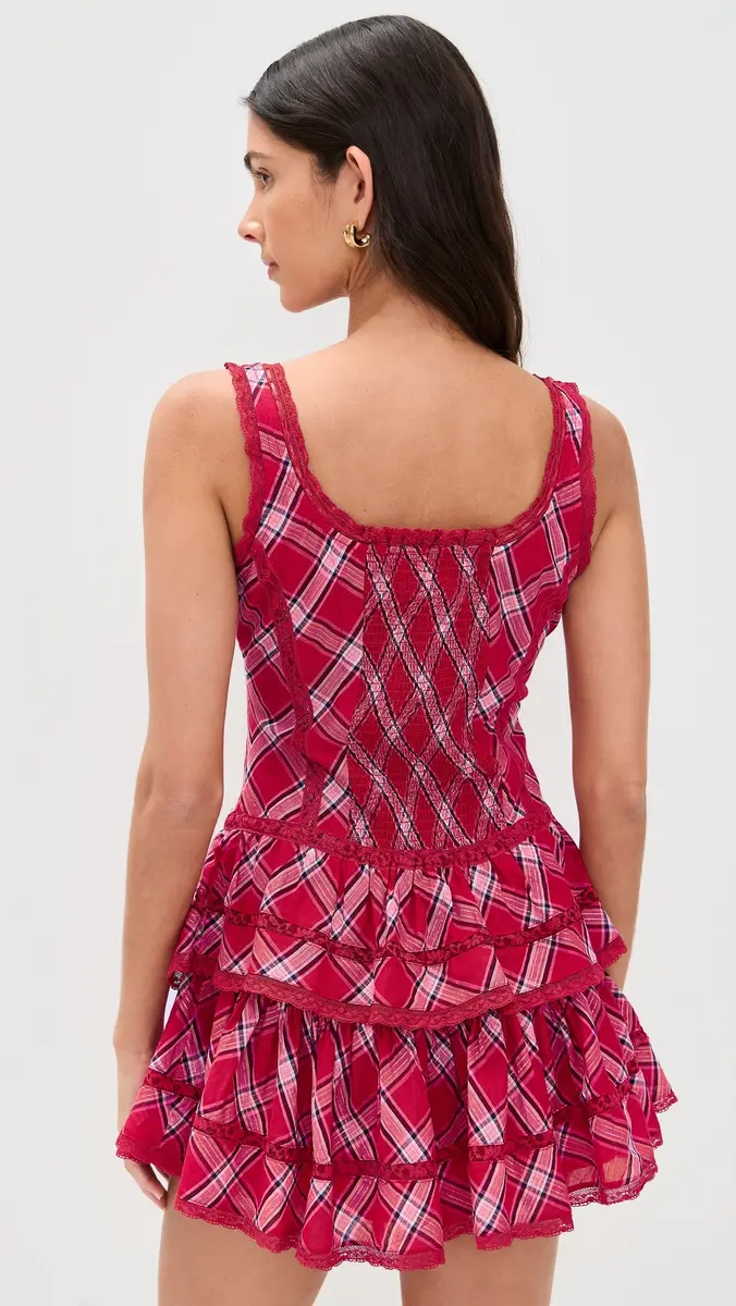 LoveShackFancy Torres Dress Cherry Jubilee | Thumbnail 3