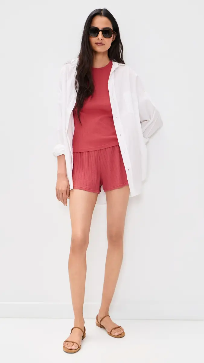 DONNI. DONNI. The Pointelle Tap Shorts | Thumbnail 5 DONNI. DONNI. The Pointelle Tap Shorts | Thumbnail 5