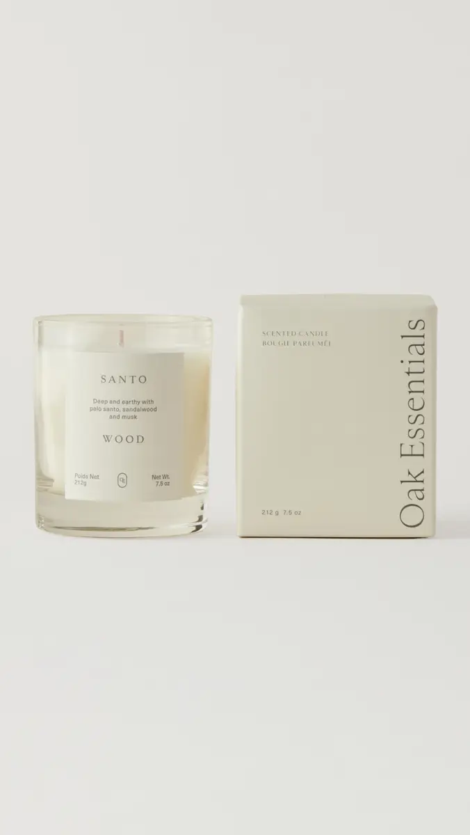 Oak Essentials Santo Wood Candle No Color | Thumbnail 3 Oak Essentials Santo Wood Candle No Color | Thumbnail 3