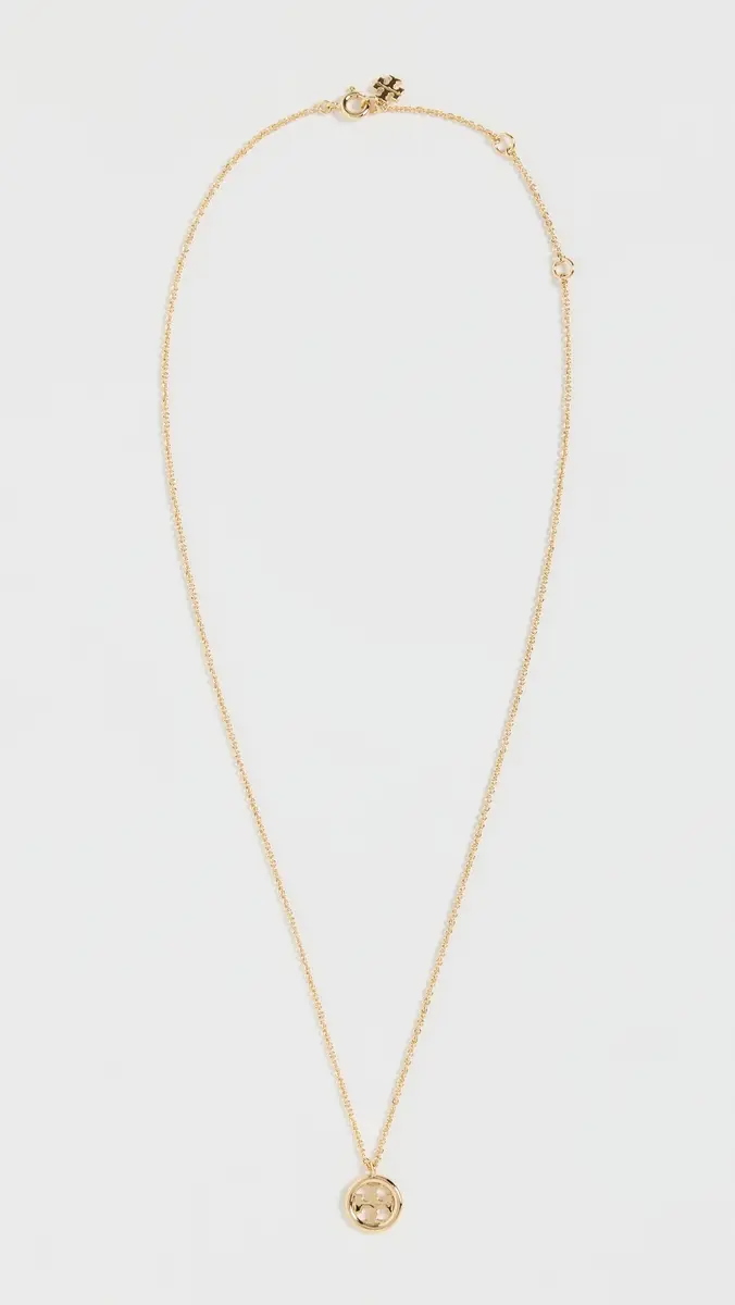 Tory Burch Icon Circle Pendant Necklace | Thumbnail 4 Tory Burch Icon Circle Pendant Necklace | Thumbnail 4