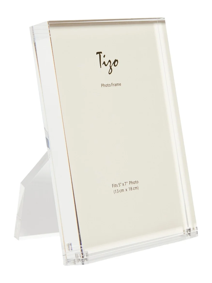 Tizo Design Clear Acrylic Picture Frame 5x7