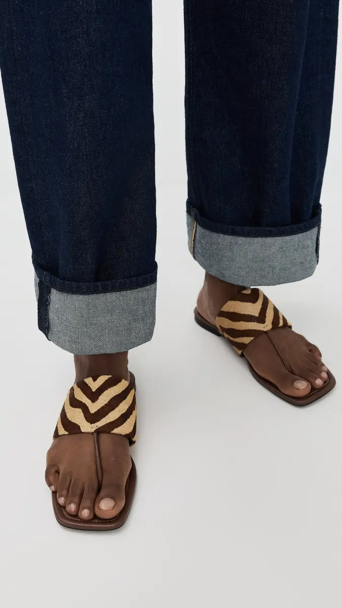 Schutz Martha Flats Natural/Pecan Brown | Thumbnail 3 Schutz Martha Flats Natural/Pecan Brown | Thumbnail 3
