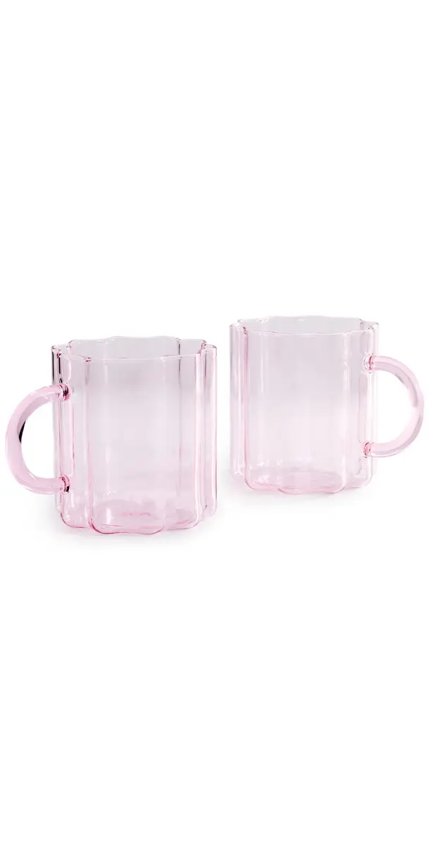FAZEEK Wave Mugs Pink One Size | Image 1 FAZEEK Wave Mugs Pink One Size | Image 1