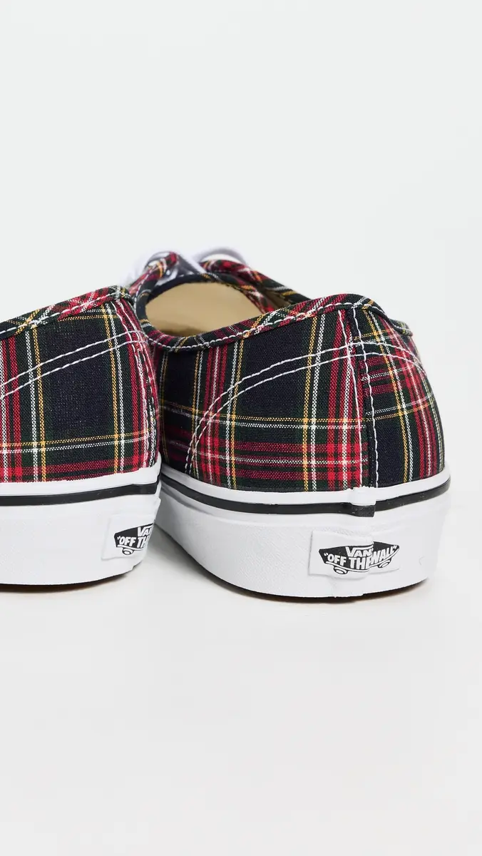 Vans Authentic Sneakers Plaid Navy | Thumbnail 3