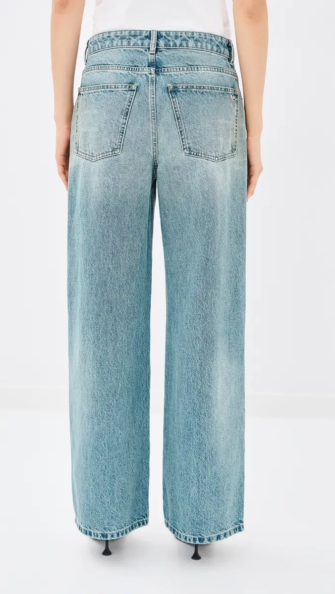 AREA Crystal Fray Relaxed Jeans | Thumbnail 4 AREA Crystal Fray Relaxed Jeans | Thumbnail 4