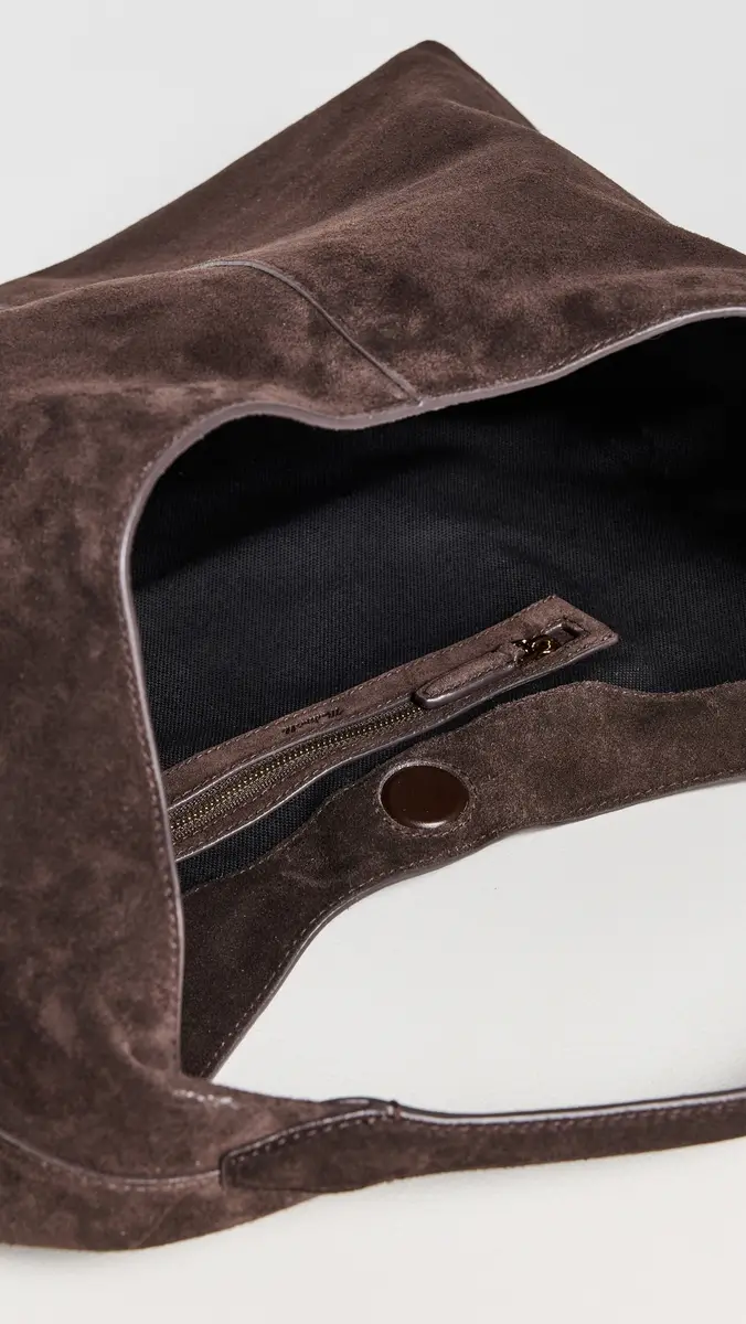 Madewell Suede Large Slouchy Shoulder Tote Dark Carob One Size | Thumbnail 6