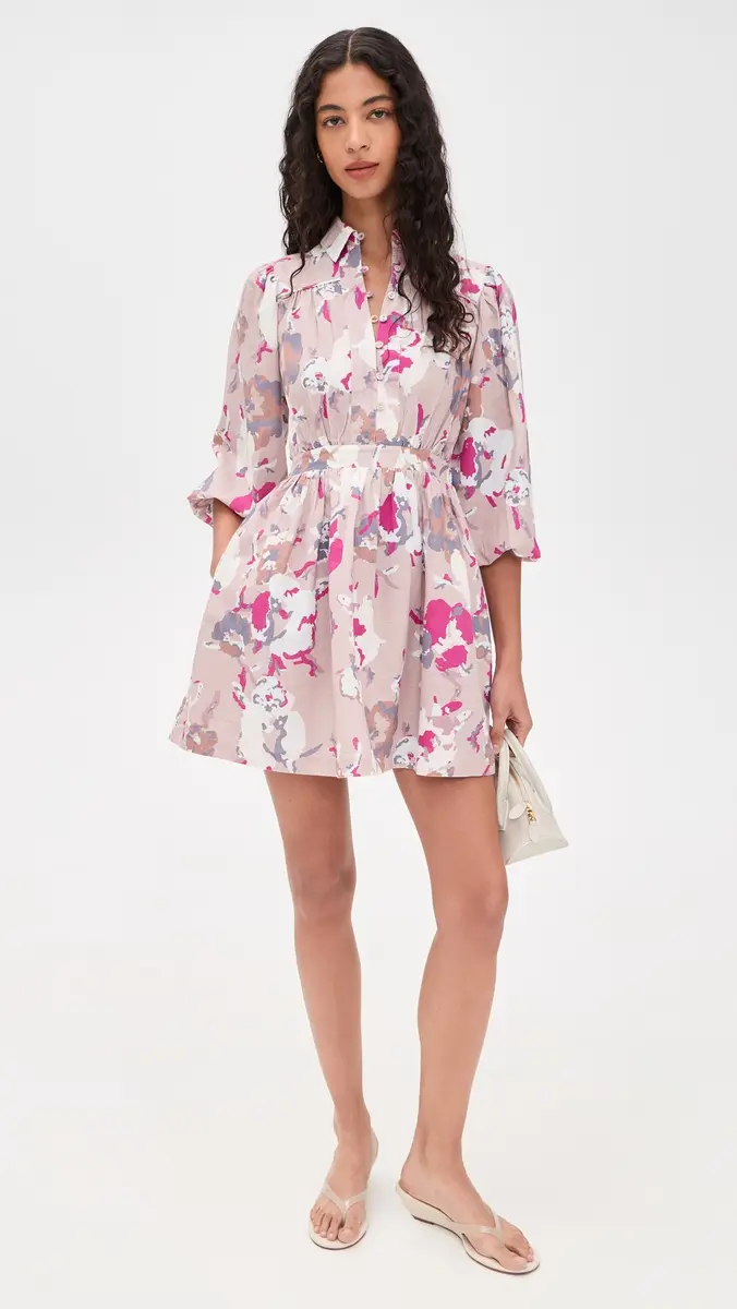 Cleobella x overly Grey Leigh Mini Dress Blume Print | Thumbnail 5 Cleobella x overly Grey Leigh Mini Dress Blume Print | Thumbnail 5