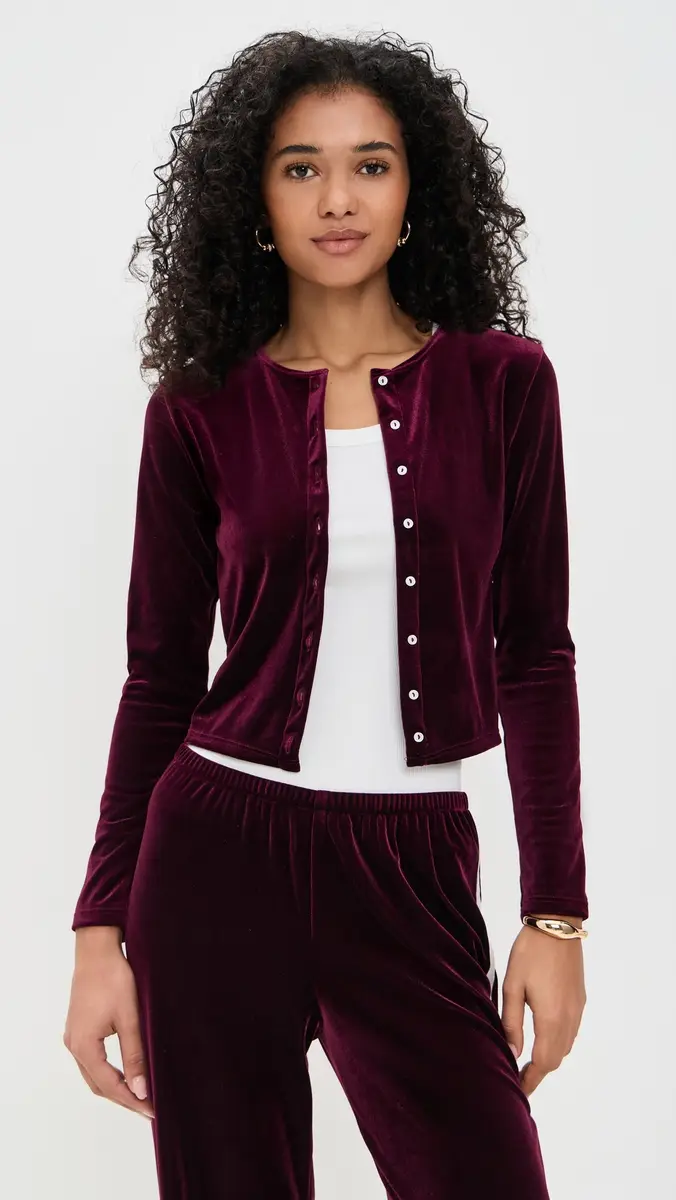 LE BOP Eloise Velvet Cardigan | Thumbnail 2 LE BOP Eloise Velvet Cardigan | Thumbnail 2