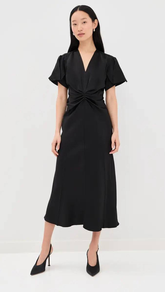 Victoria Beckham Eve Midi Dress | Thumbnail 2 Victoria Beckham Eve Midi Dress | Thumbnail 2