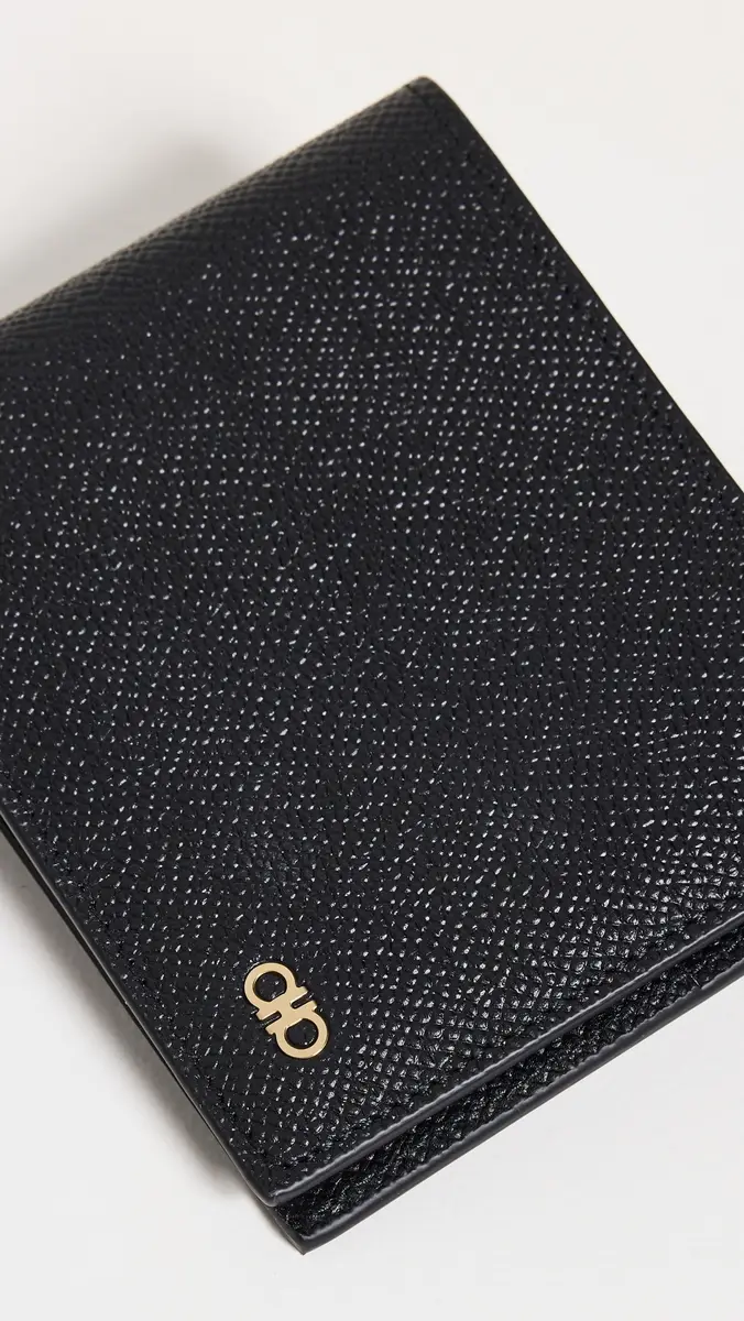 FERRAGAMO Micro Gancio 6CC Bifold Wallet Nero One Size | Thumbnail 4 FERRAGAMO Micro Gancio 6CC Bifold Wallet Nero One Size | Thumbnail 4