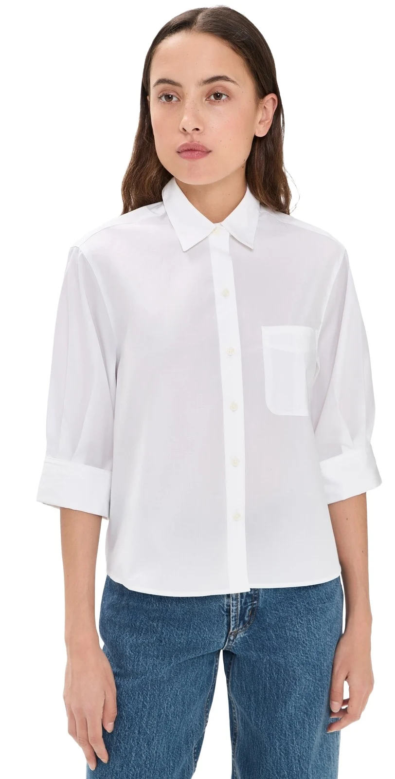 Lucia Poplin Button Down Shirt Lucia Poplin Button Down Shirt