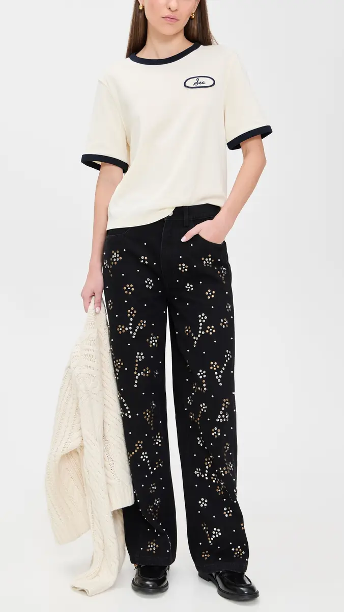 Sea Etta Denim Studded Jeans Black | Thumbnail 5 Sea Etta Denim Studded Jeans Black | Thumbnail 5