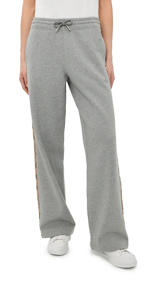 Burberry Jodie Track Pants Pale Grey elange | Image 1 Burberry Jodie Track Pants Pale Grey elange | Image 1