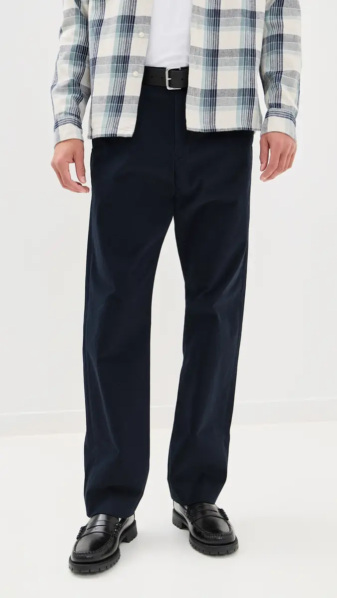 Vince Louie Straight Fit Peached Cotton Chinos | Thumbnail 3 Vince Louie Straight Fit Peached Cotton Chinos | Thumbnail 3