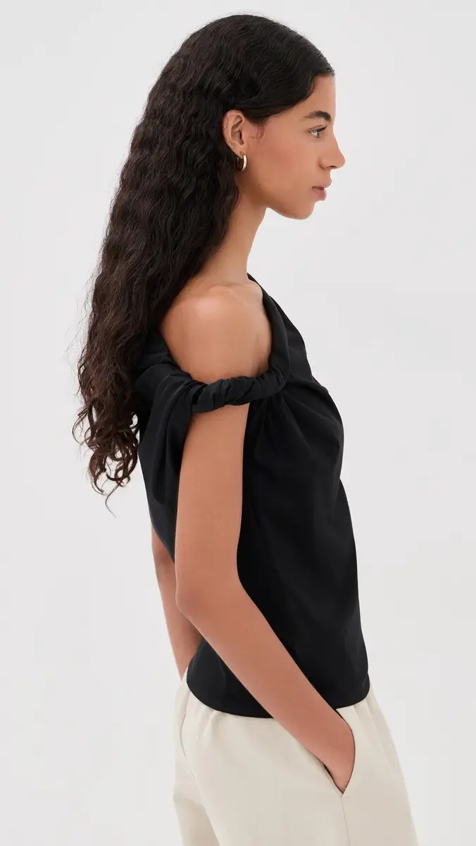 Róhe Sculptural Blouse Black | Thumbnail 4 Róhe Sculptural Blouse Black | Thumbnail 4