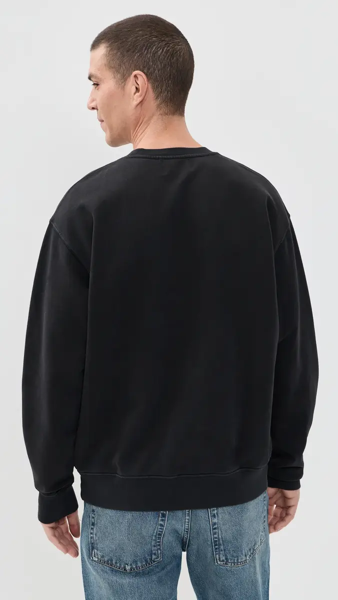 Madewell The cCarren idweight Crewneck Sweatshirt True Black | Thumbnail 3 Madewell The cCarren idweight Crewneck Sweatshirt True Black | Thumbnail 3
