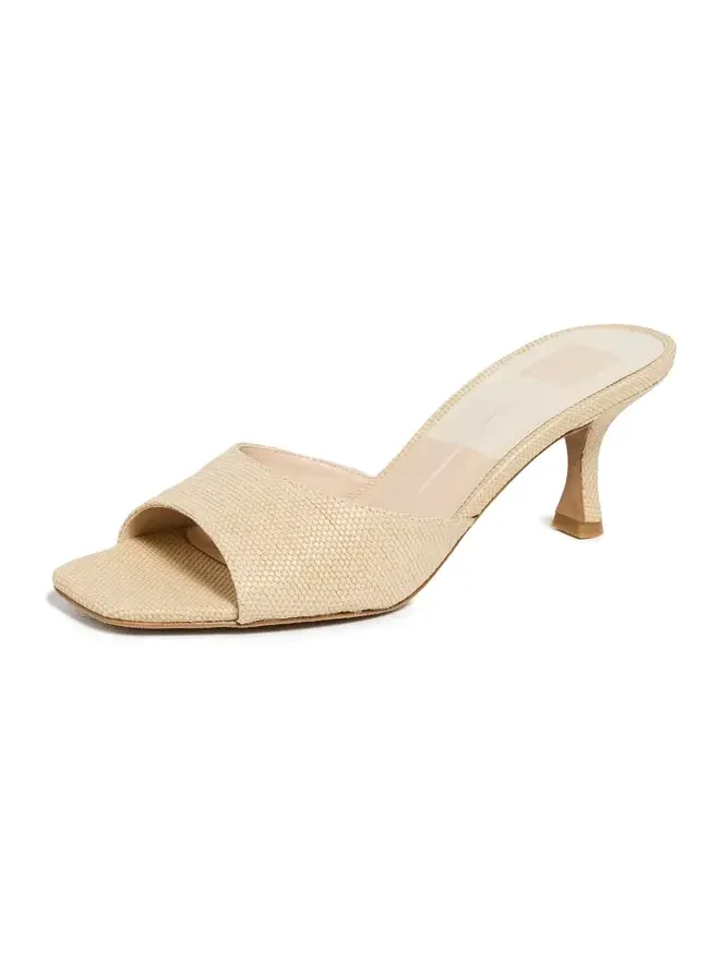 Glynda Raffia Mules