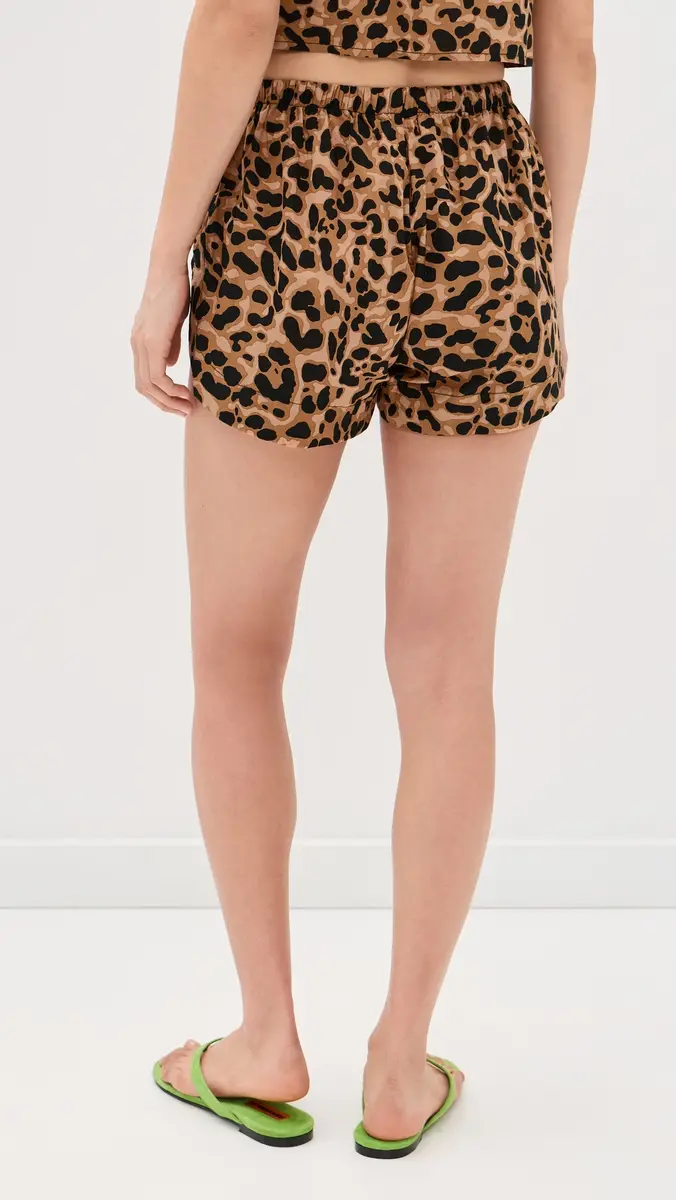 Natalie Martin Collection Tash Shorts Leopard Cotton | Thumbnail 3