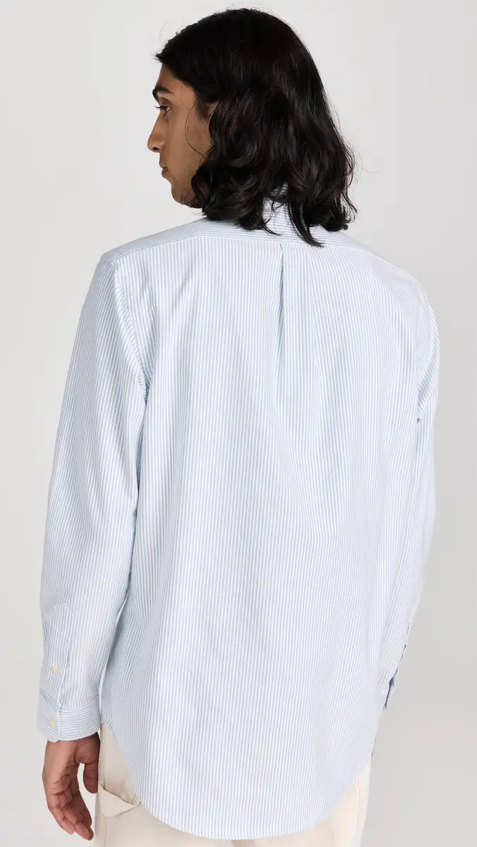 Polo Ralph Lauren Classic Fit Striped Oxford Shirt | Thumbnail 3 Polo Ralph Lauren Classic Fit Striped Oxford Shirt | Thumbnail 3