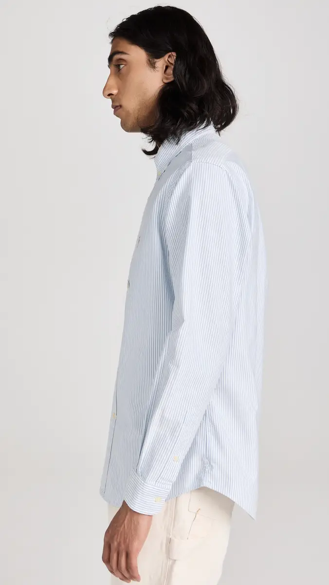 Polo Ralph Lauren Classic Fit Striped Oxford Shirt | Thumbnail 4 Polo Ralph Lauren Classic Fit Striped Oxford Shirt | Thumbnail 4