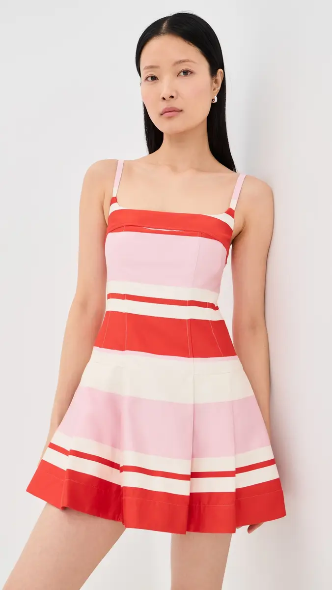 SIMKHAI Nelly Bustier Mini Dress Tulip Stripe | Thumbnail 2 SIMKHAI Nelly Bustier Mini Dress Tulip Stripe | Thumbnail 2