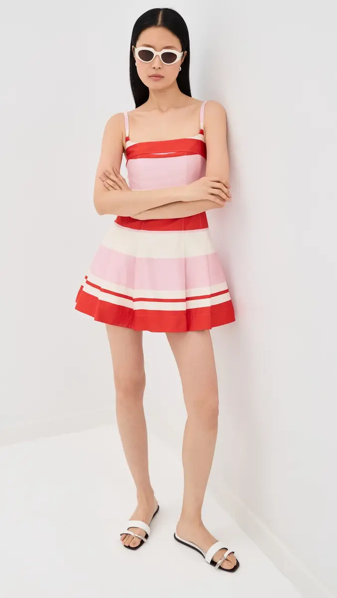 SIMKHAI Nelly Bustier Mini Dress Tulip Stripe | Thumbnail 5 SIMKHAI Nelly Bustier Mini Dress Tulip Stripe | Thumbnail 5