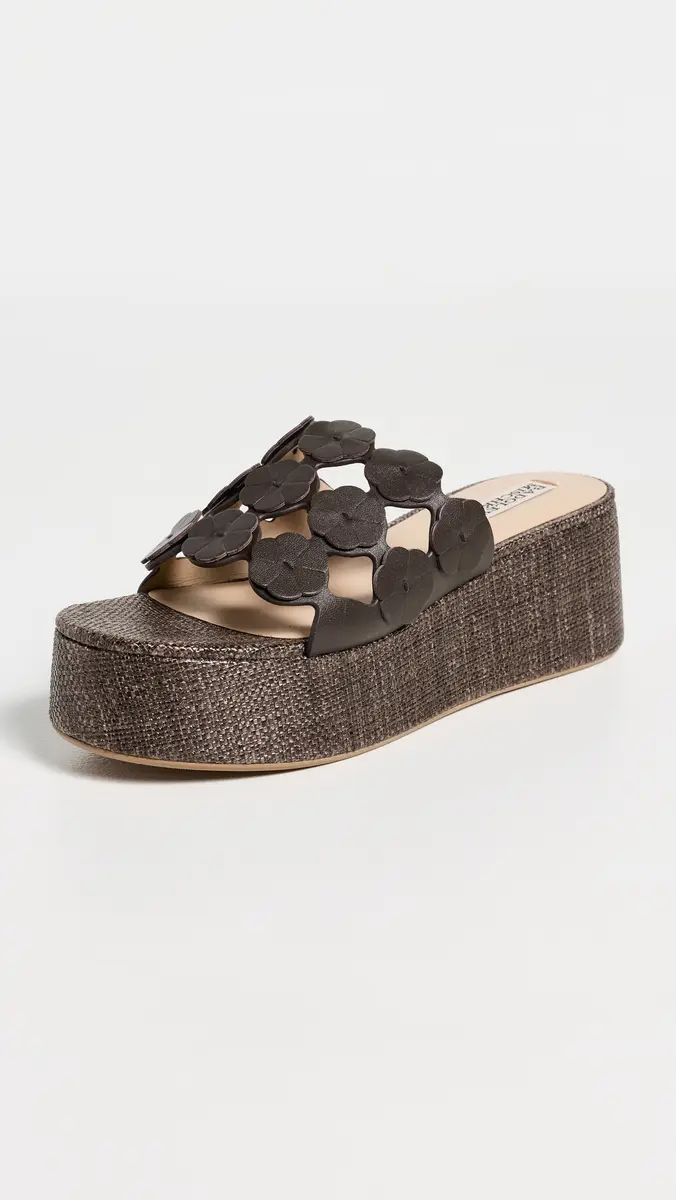 Badgley Mischka Wendall Flatforms Brown Leather | Thumbnail 2