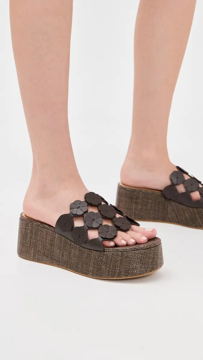 Badgley Mischka Wendall Flatforms Brown Leather | Thumbnail 3