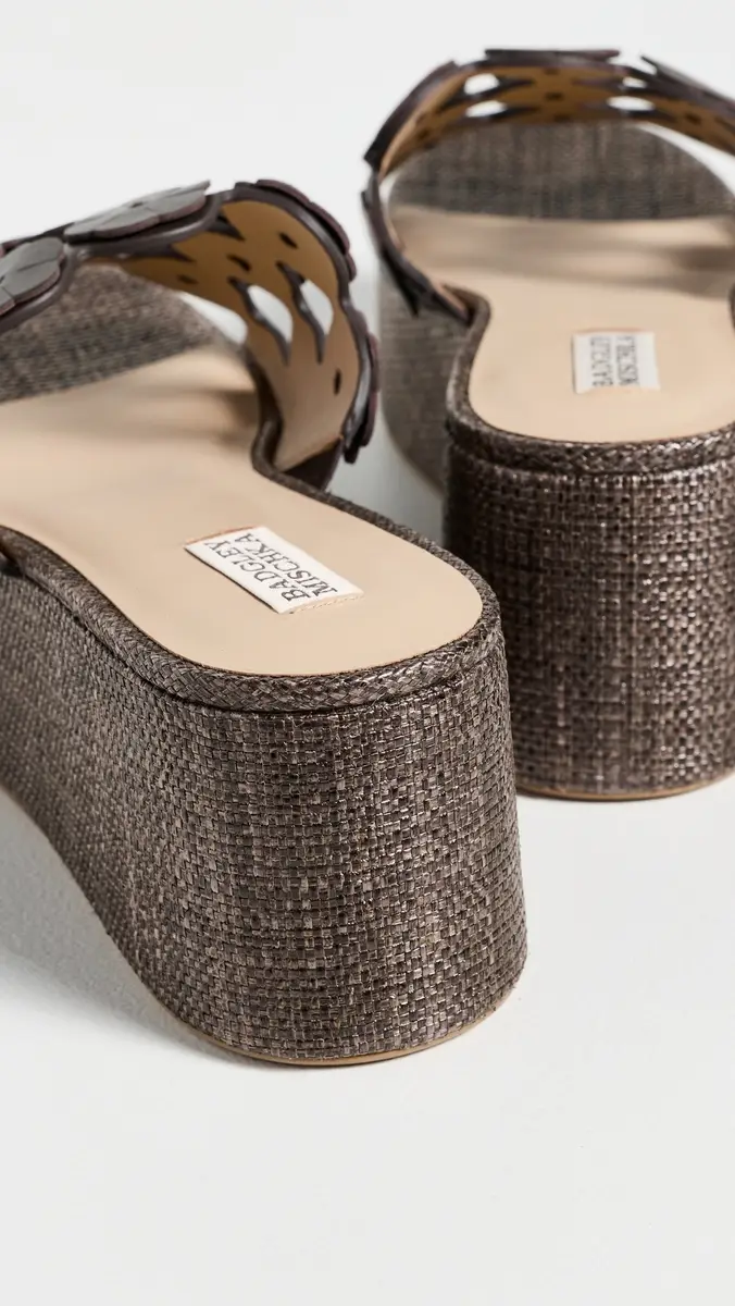 Badgley Mischka Wendall Flatforms Brown Leather | Thumbnail 4