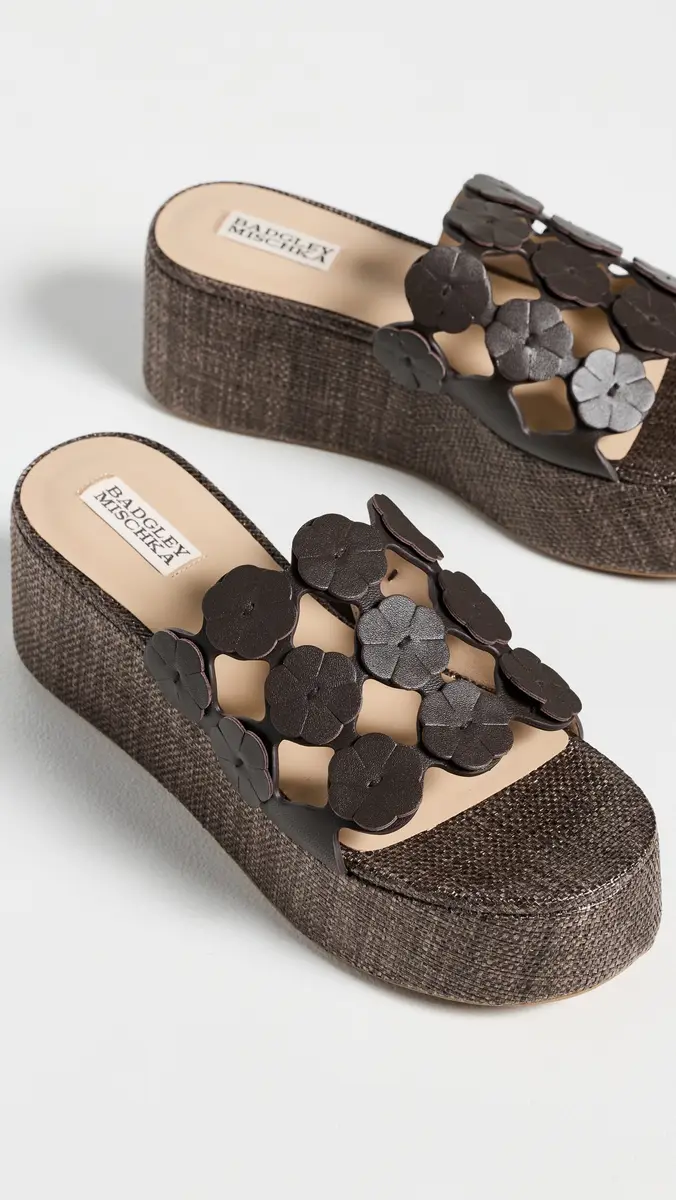 Badgley Mischka Wendall Flatforms Brown Leather | Thumbnail 5