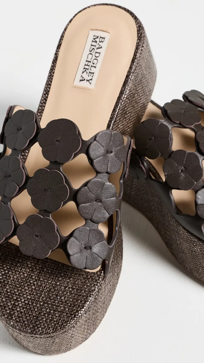 Badgley Mischka Wendall Flatforms Brown Leather | Thumbnail 6