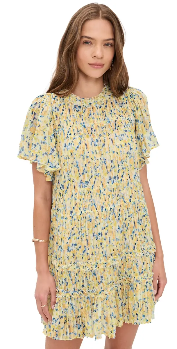 Ulla Johnson Ryla Silk Mini Dress Daffodil | Image 1 Ulla Johnson Ryla Silk Mini Dress Daffodil | Image 1