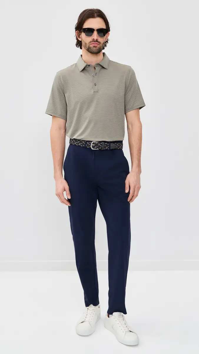Rhone Drive Time Polo mokey Olive Stripe | Thumbnail 5 Rhone Drive Time Polo mokey Olive Stripe | Thumbnail 5