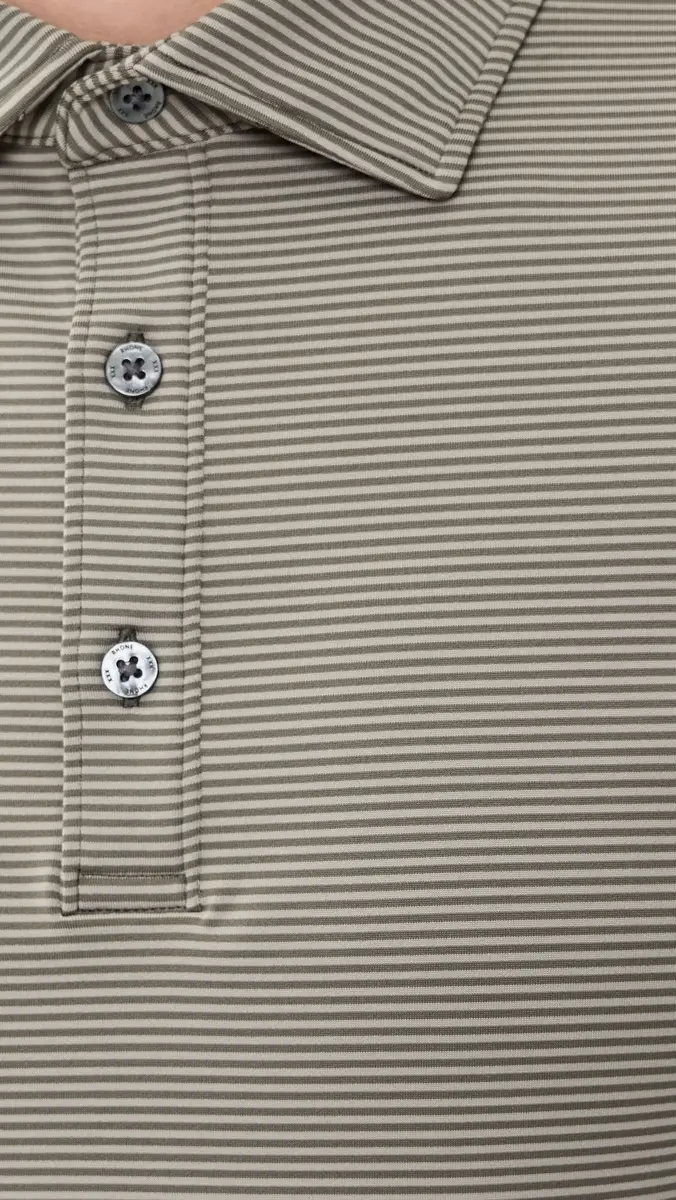 Rhone Drive Time Polo mokey Olive Stripe | Thumbnail 6 Rhone Drive Time Polo mokey Olive Stripe | Thumbnail 6