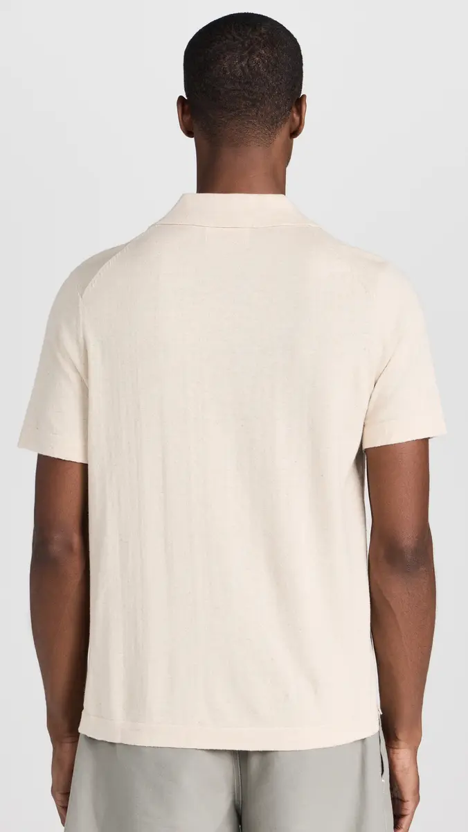 NN07 Ryan Cotton Linen Polo | Thumbnail 3 NN07 Ryan Cotton Linen Polo | Thumbnail 3