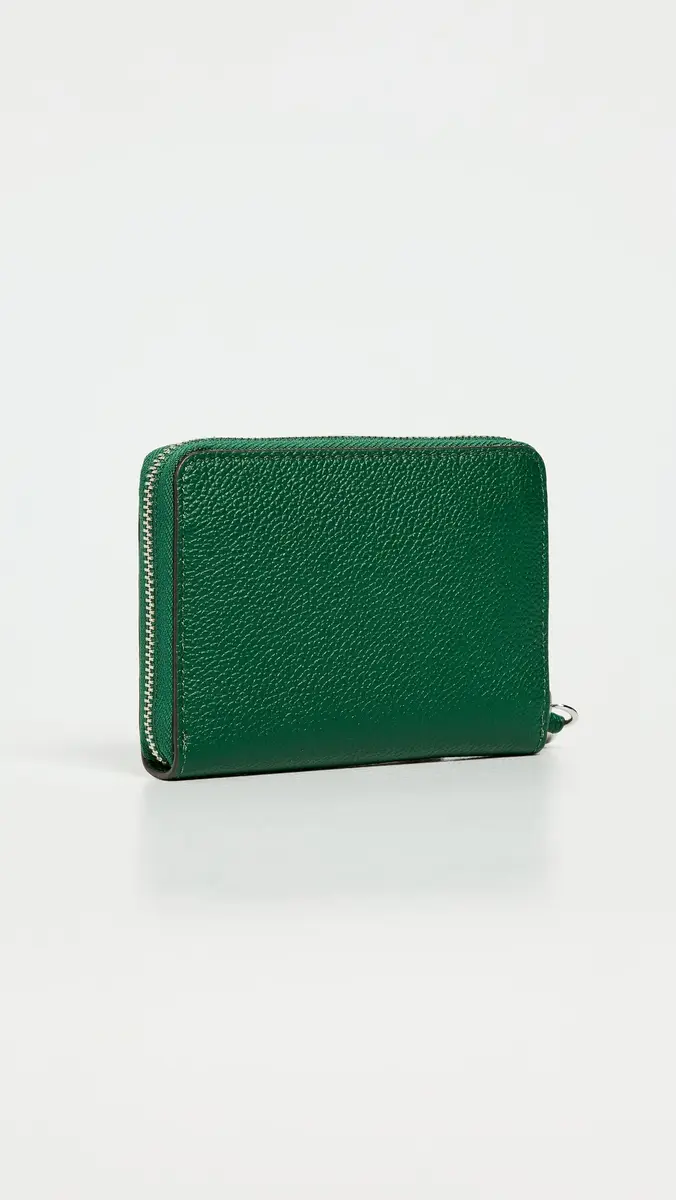Tory Burch Romy Medium Zip Around Wallet Dark Kale One Size | Thumbnail 3 Tory Burch Romy Medium Zip Around Wallet Dark Kale One Size | Thumbnail 3