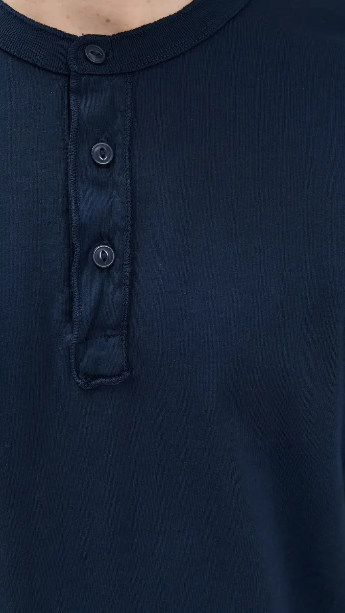 Save Khaki Short Sleeve Pima Henley | Thumbnail 6