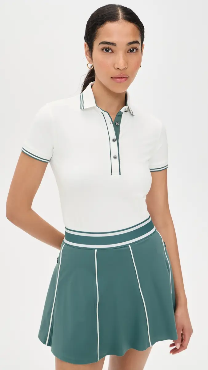 Greyson Luxe Scarlett Polo Top Arctic/100 | Thumbnail 2 Greyson Luxe Scarlett Polo Top Arctic/100 | Thumbnail 2