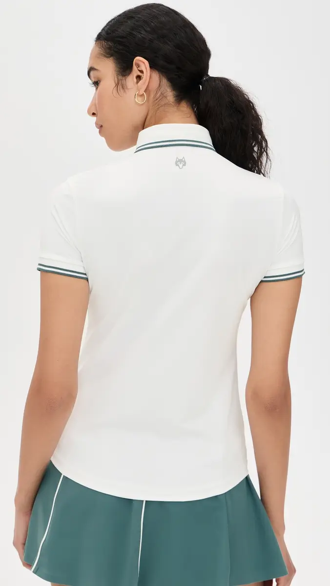 Greyson Luxe Scarlett Polo Top Arctic/100 | Thumbnail 3 Greyson Luxe Scarlett Polo Top Arctic/100 | Thumbnail 3