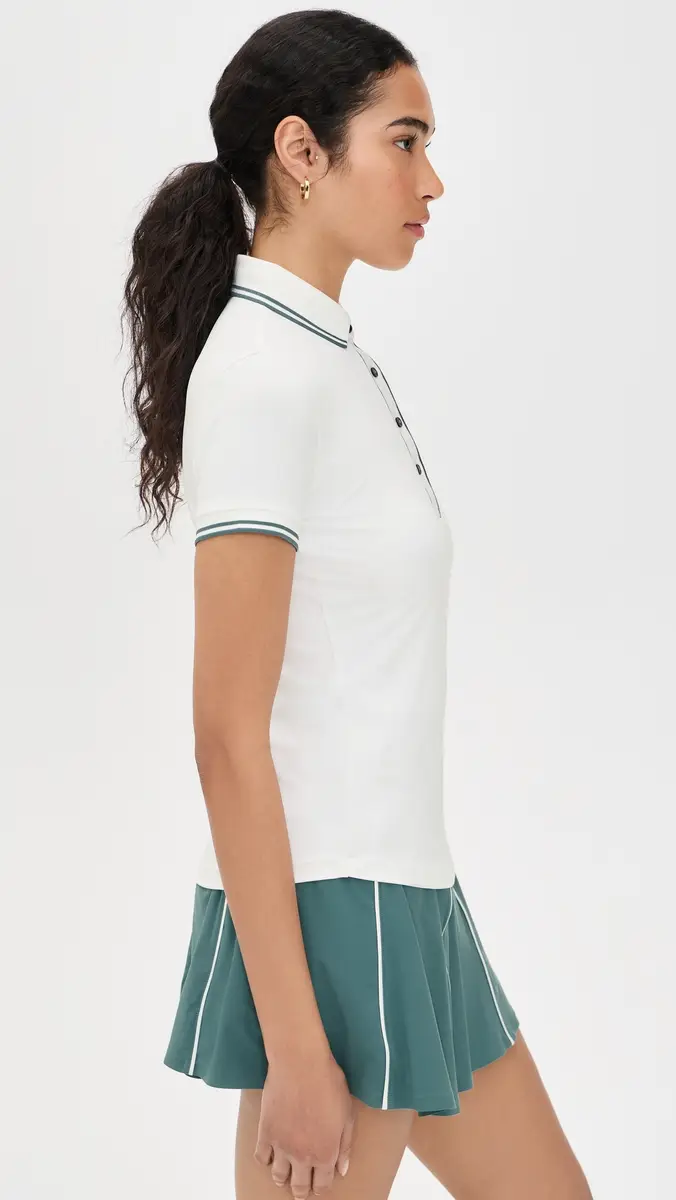 Greyson Luxe Scarlett Polo Top Arctic/100 | Thumbnail 4 Greyson Luxe Scarlett Polo Top Arctic/100 | Thumbnail 4