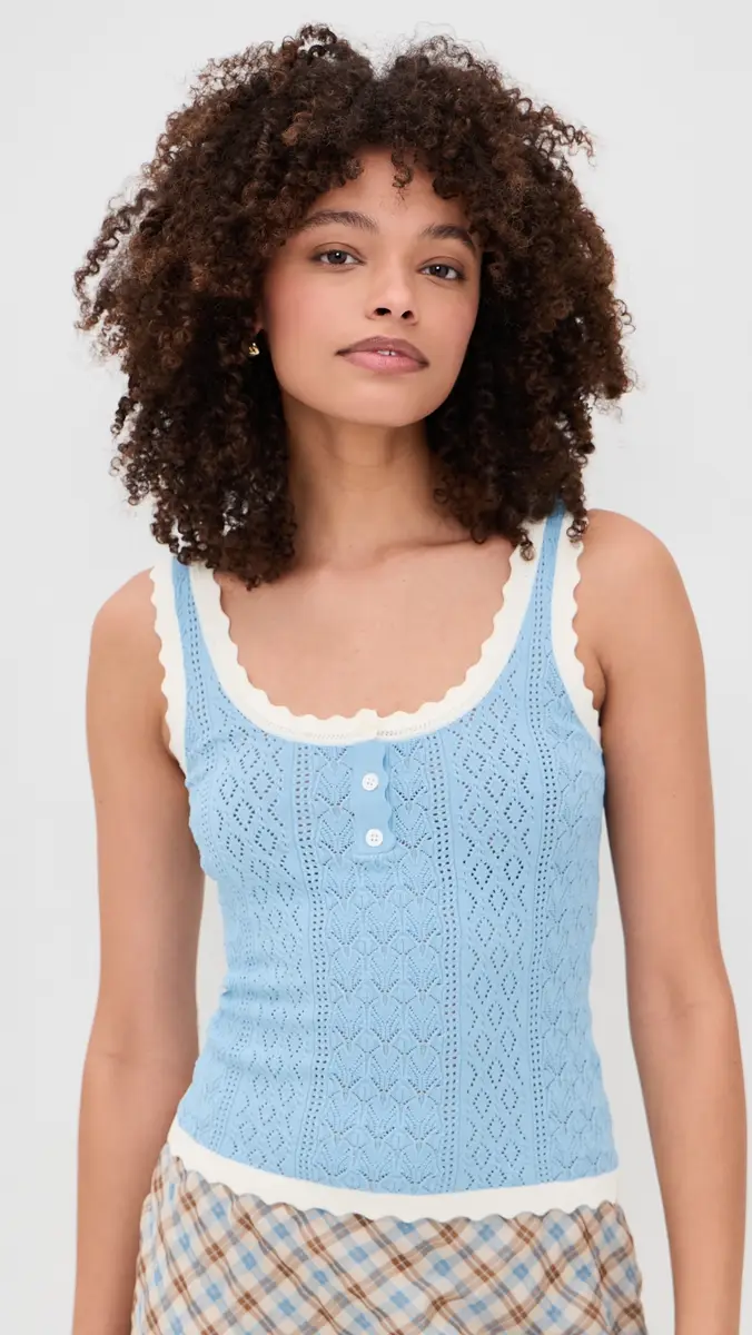 Sea Georgia Knit Tank Top Blue | Thumbnail 2 Sea Georgia Knit Tank Top Blue | Thumbnail 2